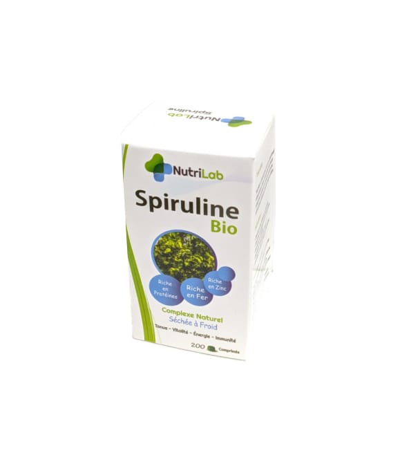 NutriLab Spiruline Bio 240 Comprimés | Acheter au Maroc