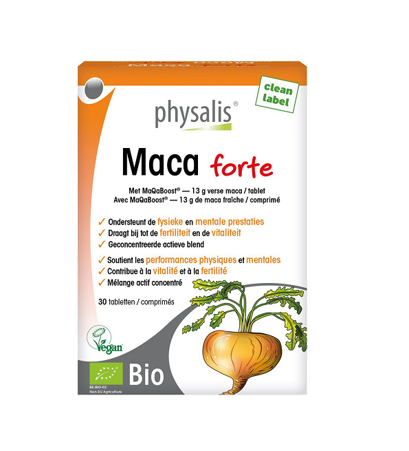 Physalis Maca Forte 30 Comprimès | Acheter au Maroc