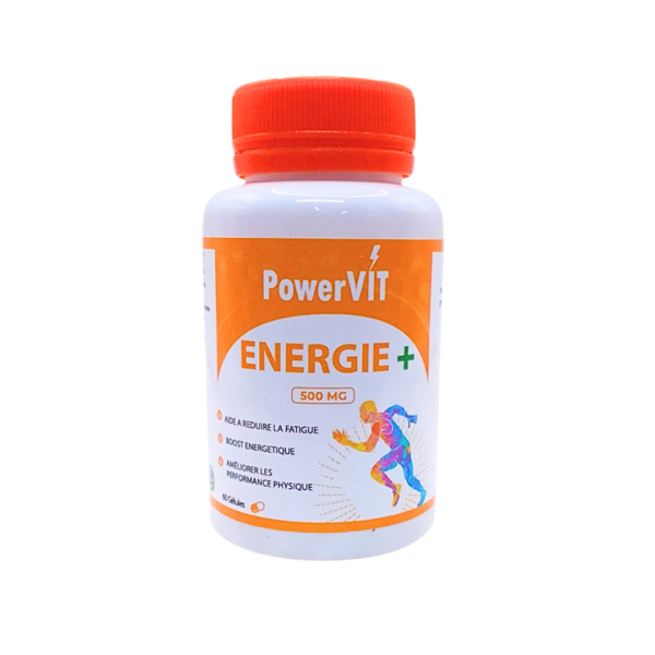 PowerVit Energie+ 500mg 60gelules | Acheter au Maroc
