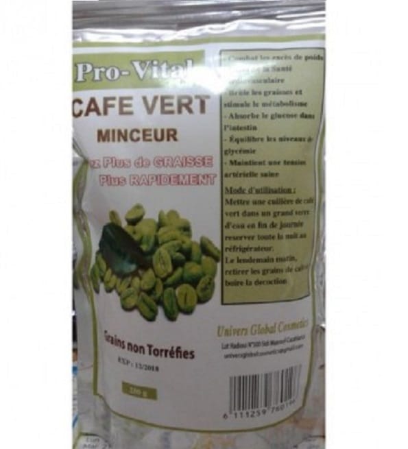 PROVITAL CAFE VERT MINCEUR 250G | Acheter au Maroc