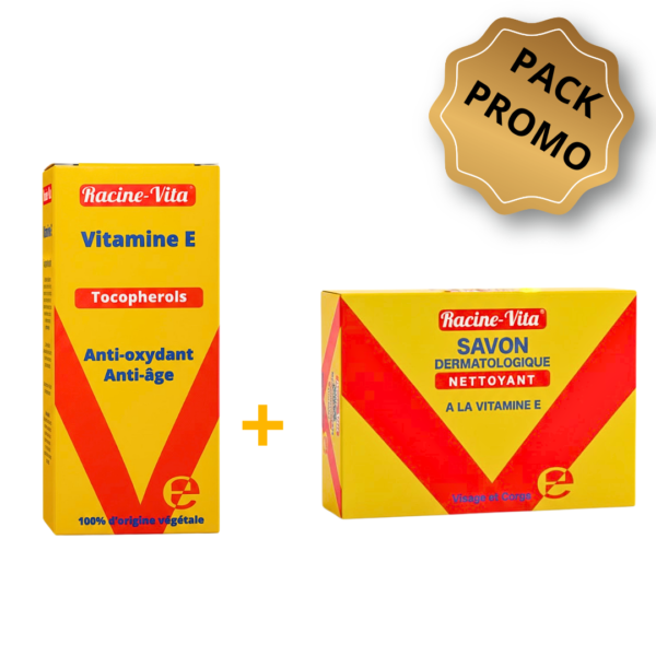 Racine Vita Serum Vitamine E 10ml+Savon Vitamine E 80 Gramme Pack | Acheter au Maroc