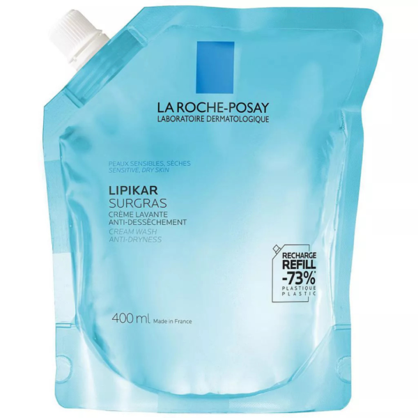 Roche Posay Lipikar Surgras Creme Lavante Eco-Recharge 400ml | Acheter au Maroc