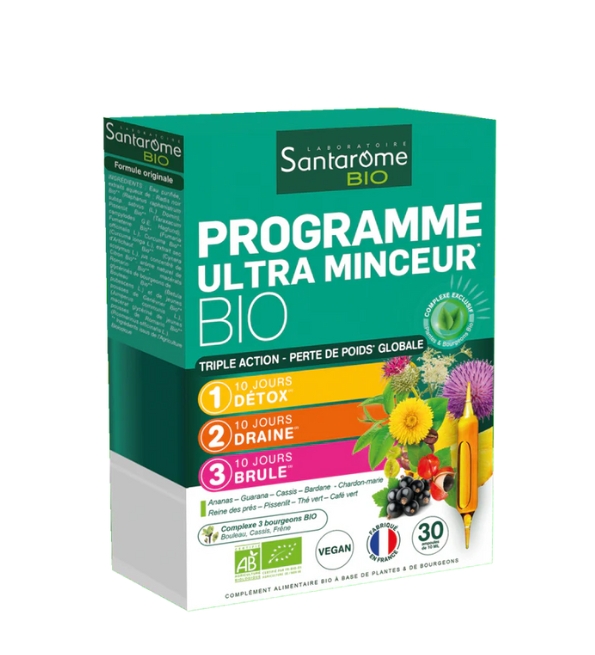 SANTAROME PROGRAMME ULTRA MINCEUR 30 AMPOULES | Acheter au Maroc