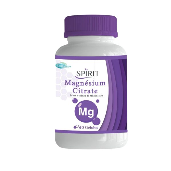 Spirit Magnesium Citrate 60 Gelules | Acheter au Maroc