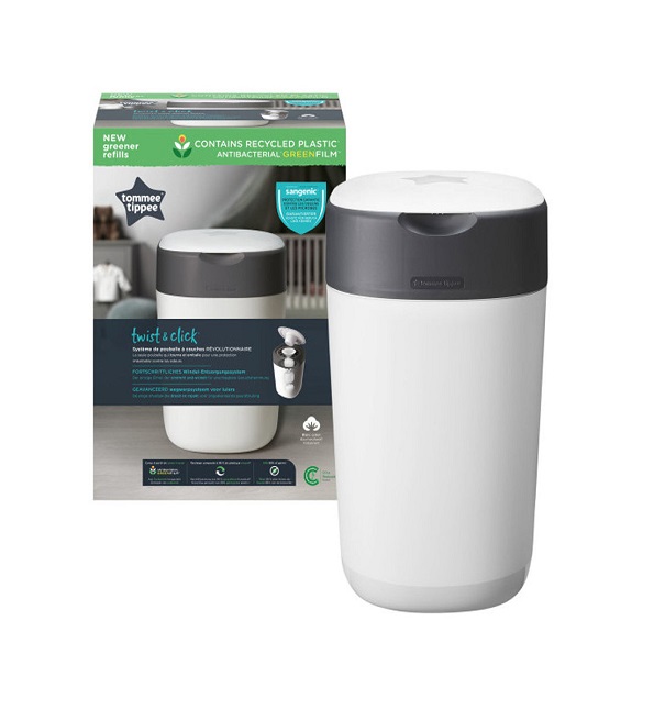 Tommee Tippee Poubelle à Couches Anti-Odeur Twist & Click- Blanc | Acheter au Maroc