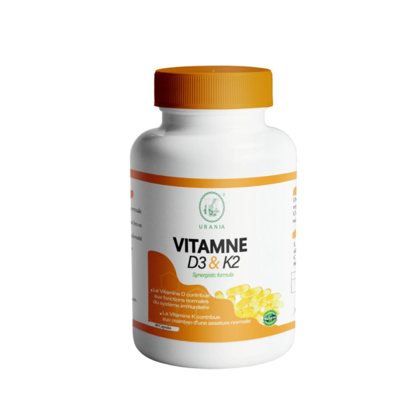 URANIA Vitamine D3&K2 60 Capsules | Acheter au Maroc