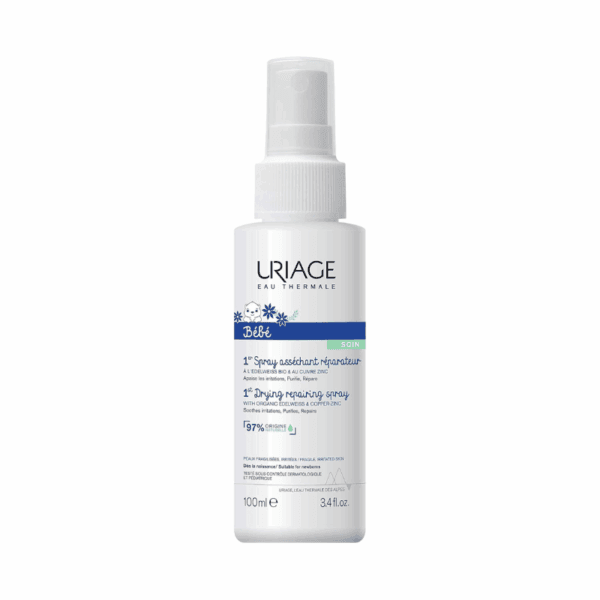 Uriage Bébé 1er Spray Asséchant Et Réparateur Cu-Zn – 100 ml