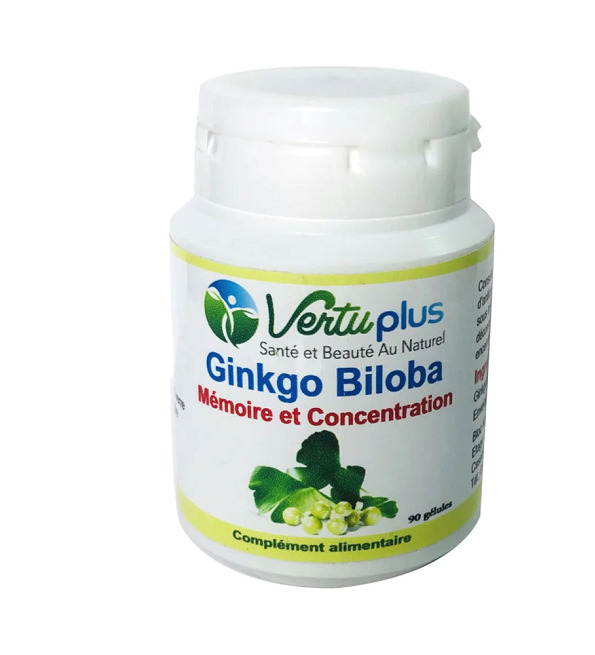 VERTU PLUS GINKGO BILOBA 90GELULES | Acheter au Maroc