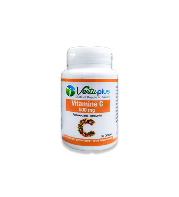 VERTU PLUS VITAMINE C 500 MG 60 GELULES | Acheter au Maroc