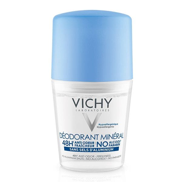 Vichy Dermo-Tolérance Déodorant Minéral 48H Bille Sans Sels d'Aluminium Peau Sensible et Réactive | 50ml | Vichy