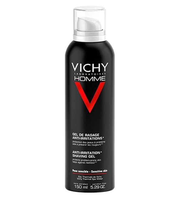 Vichy Homme Gel de Rasage Anti-Irritations Peau Sensible | 150ml | Acheter au Maroc