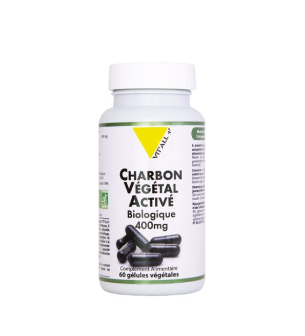 VITALL PLUS CHARBON VEGETAL 400MG 60 GELULES | Acheter au Maroc