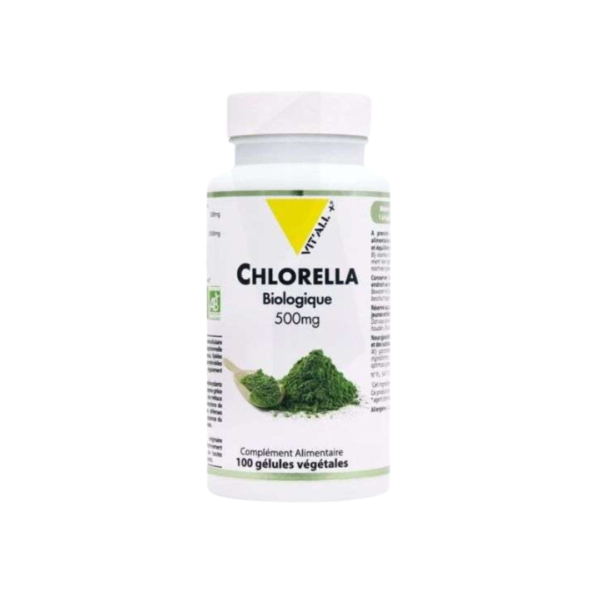 VITALL PLUS Chlorella 500mg 100 gelules | Acheter au Maroc