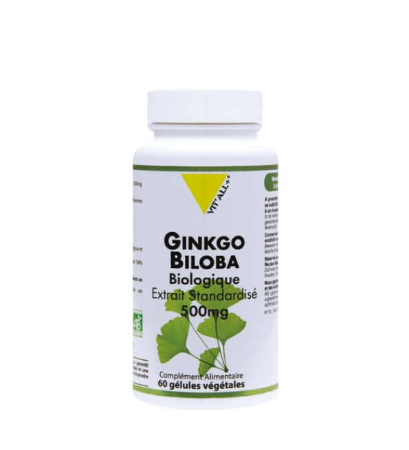 VITALL PLUS GINKGO BILOBA 500MG 60 GELULES | Acheter au Maroc