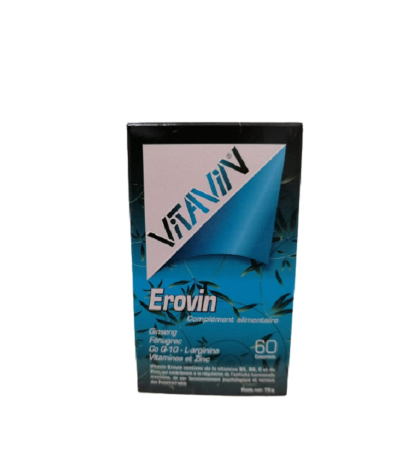 Vitavin Erovin Ginseng 60 Comprimès | Acheter au Maroc