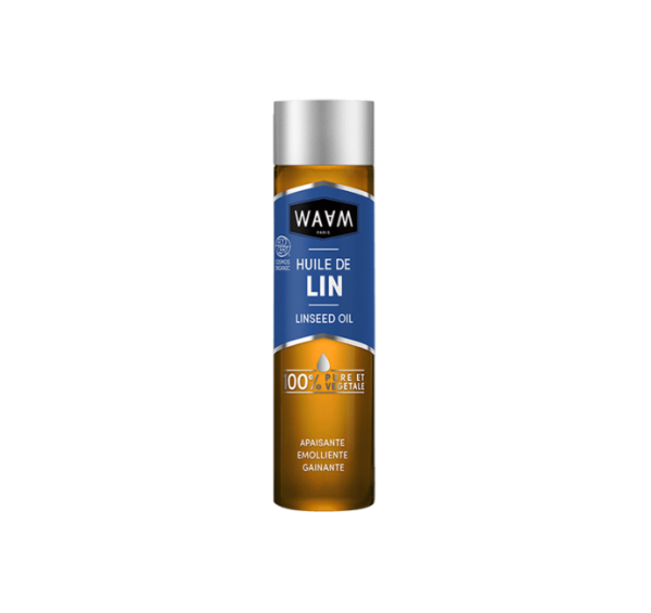 WAAM Huile de Lin certifiée BIO 75ml | Acheter au Maroc