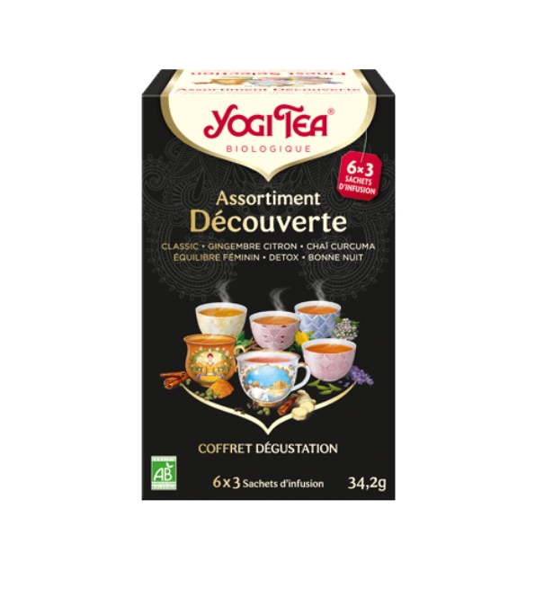 YOGI TEA ASSORTIMENT DÉCOUVERTE 17 X 2G | Acheter au Maroc