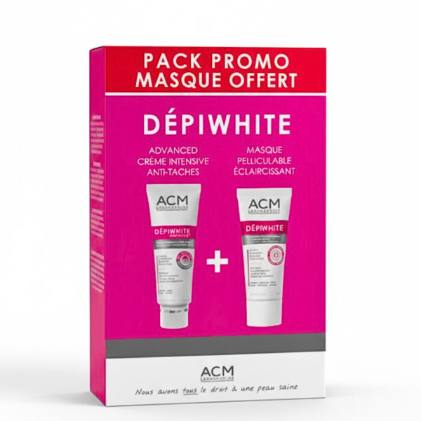 ACM Depiwhite Advanced Creme + Masque Eclaircissant OFFERT | Acheter au Maroc