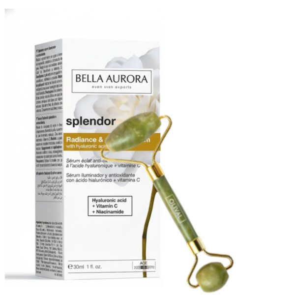 Bella Aurora Splendor Serum Radiance 30ml+Rolleur De Massage Pack | Acheter au Maroc