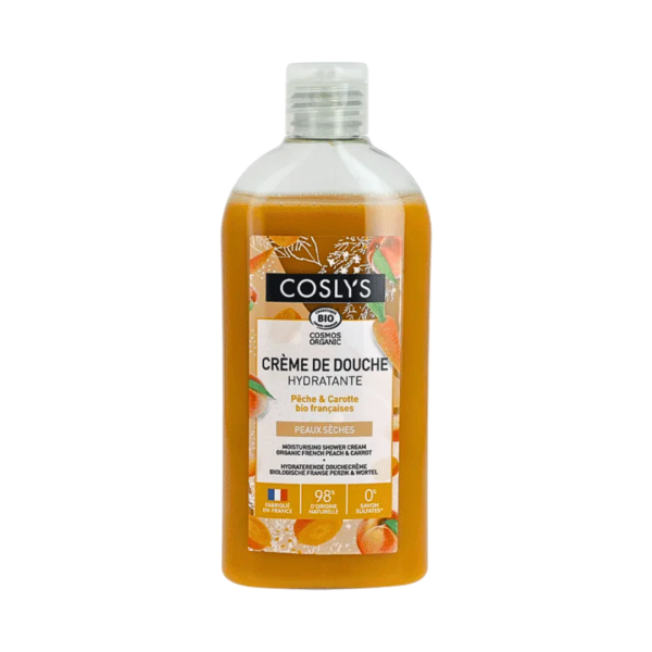 Coslys Creme Douche Hydratante Peche Carotte 250ml | Acheter au Maroc