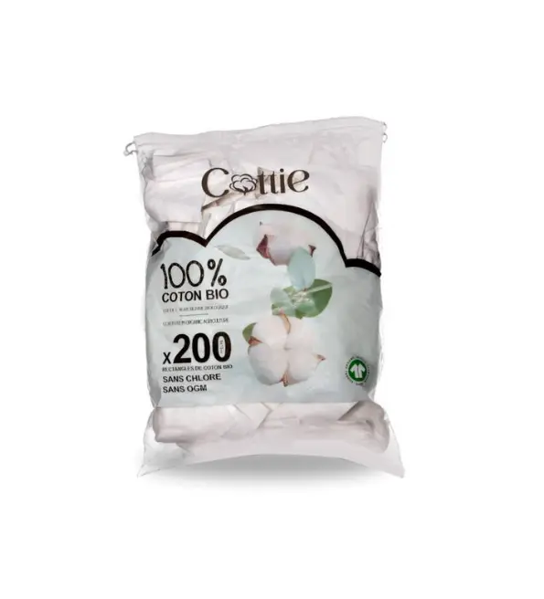 Cottie Coton Pads Bio 200 Unités | Acheter au Maroc