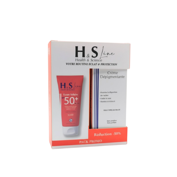 H&S Ecran Solaire Spf50 + Creme Depigmentante 50ml Pack -50% | Acheter au Maroc