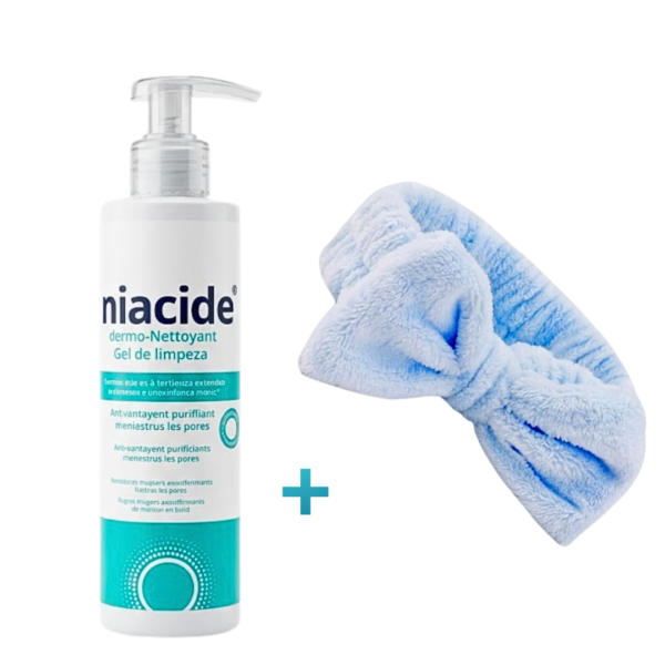 Niacide Dermo-Nettoyant 200ml + Bande Cheveux | Acheter au Maroc
