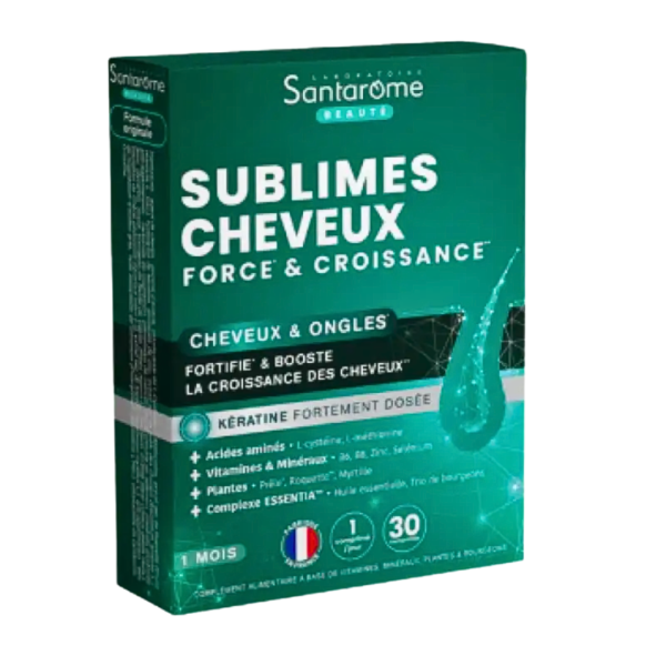 Santarome Sublimes Cheveux Ongles 30 Capsules | Acheter au Maroc