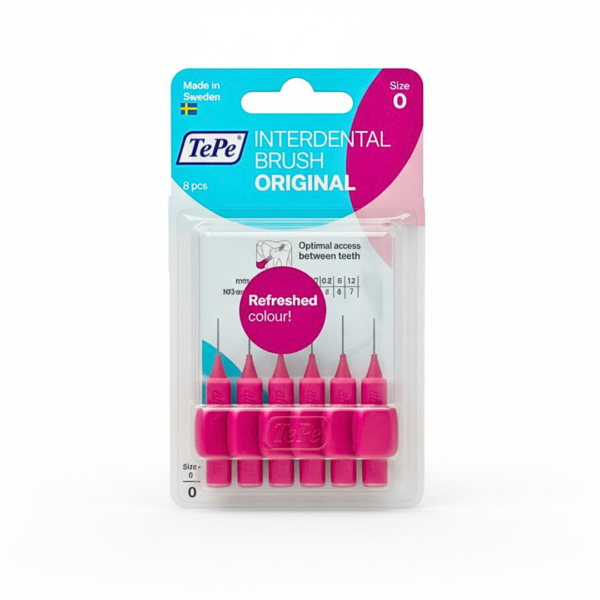 Tepe Interdental Brush Original Rose 0.4mm Taille 0-6Pieces | Acheter au Maroc