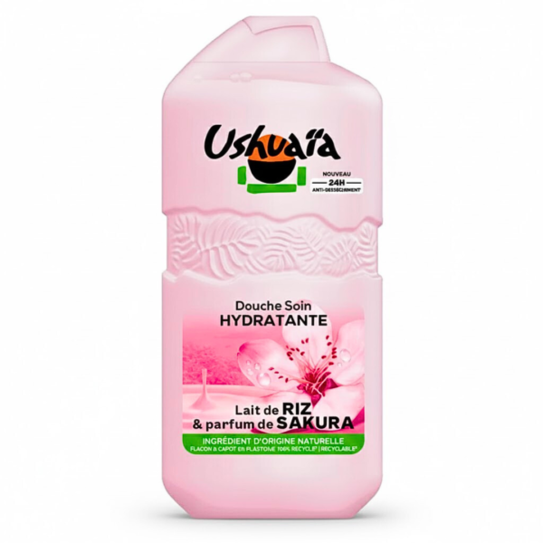 Ushuaia Douche Soin Hydratante Lait De Riz Sakura 280ml | Acheter au Maroc