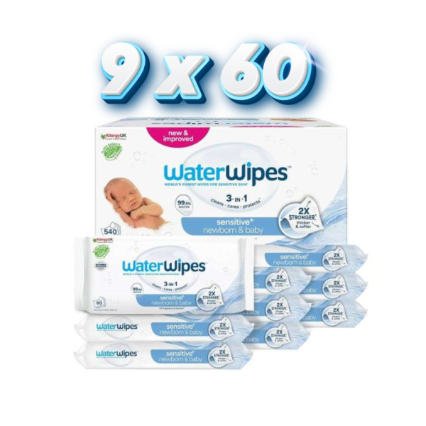 Water Wipes Lingettes Bebe 9x60 Pieces pack | Acheter au Maroc